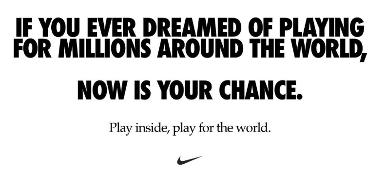 Nike campaña coronavirus